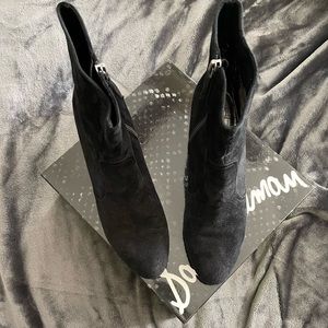 Sam Edelman Maddie Black Suede Booties